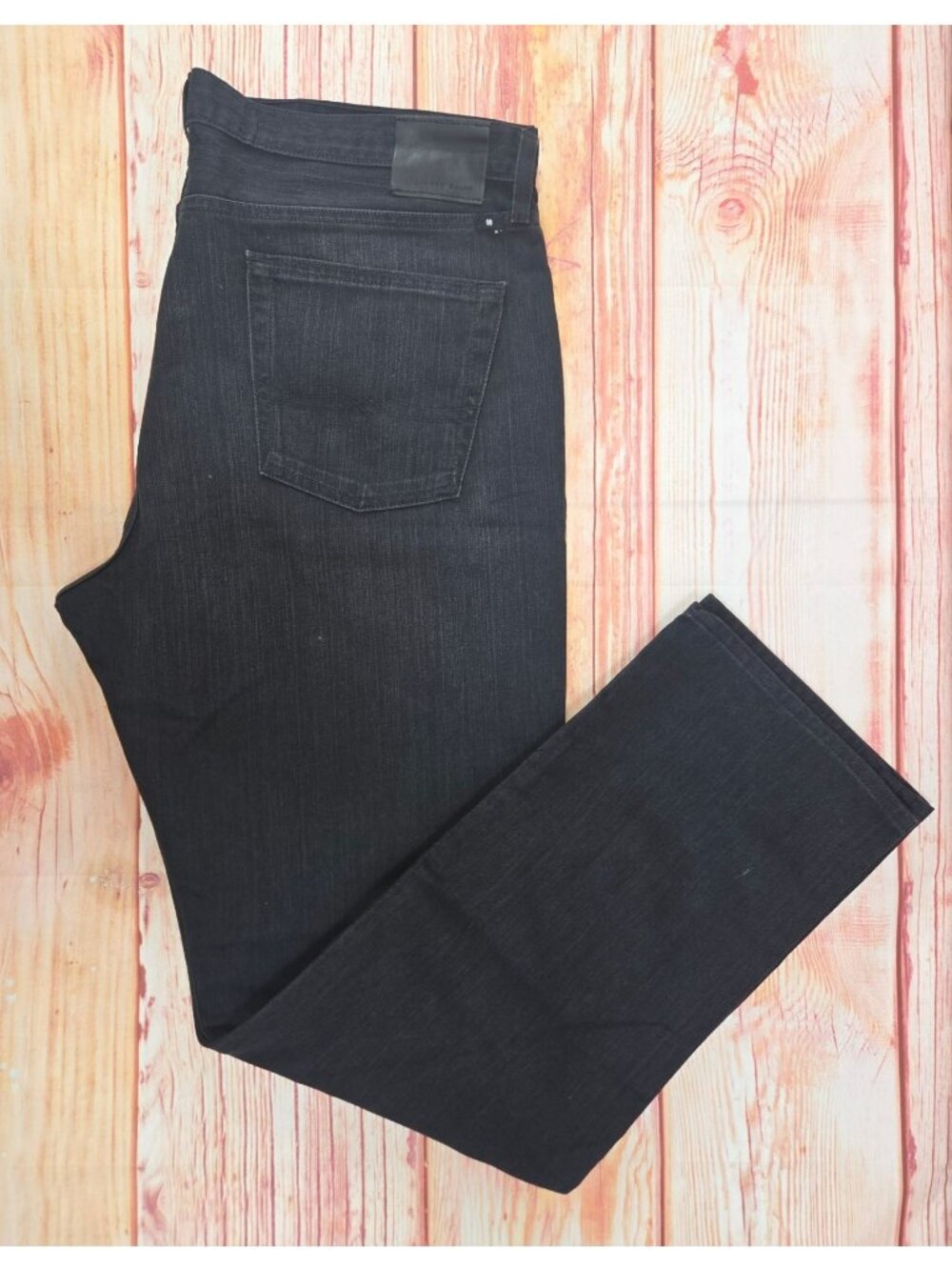 Lucky Brand 363 Vintage Mens Straight Black Jeans 40x34 Handcrafted